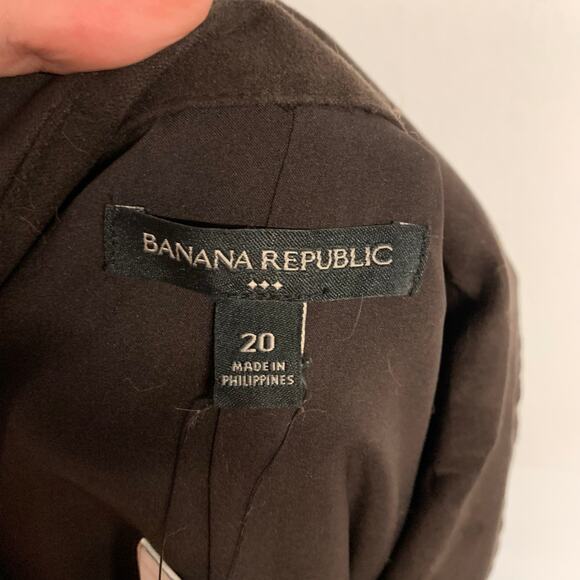 NWT Banana Republic Vegan Faux Suede Wrap Dress Long  Sleeve Midi Collared Brown - Picture 4 of 6